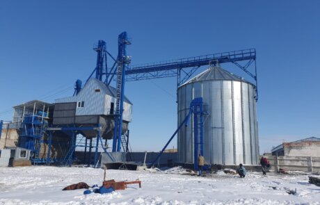 Силос с плоским дном Силос с плоским дном